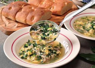 （パルメザン）チーズと卵のイタリア風スープ