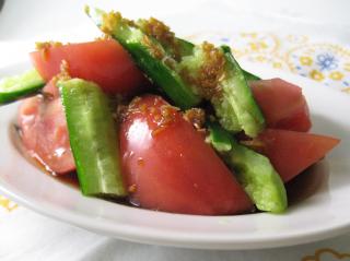 きゅうりとトマトの中華サラダ