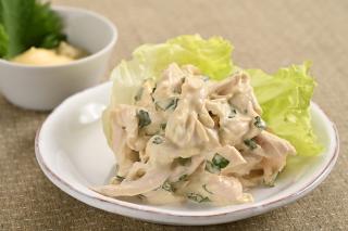 とりむね肉のわさびマヨネーズ和え