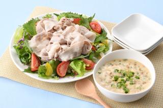 レモン納豆だれで！冷しゃぶ