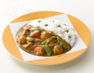 新じゃがとスナップえんどうのカレー