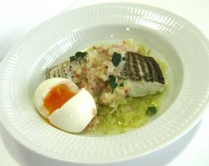 桜鯛と春キャベツのバプール（蒸し煮）