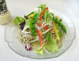 野菜たっぷり！サラダそば
