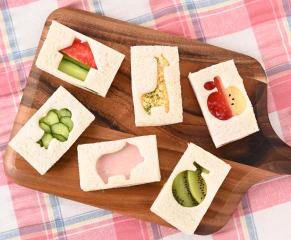 抜き型で 簡単・かわいい！サンドイッチ