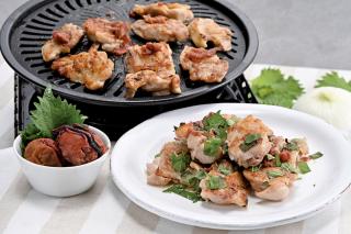 鶏もも肉の梅しそ焼き