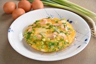 秋鮭の天津飯風