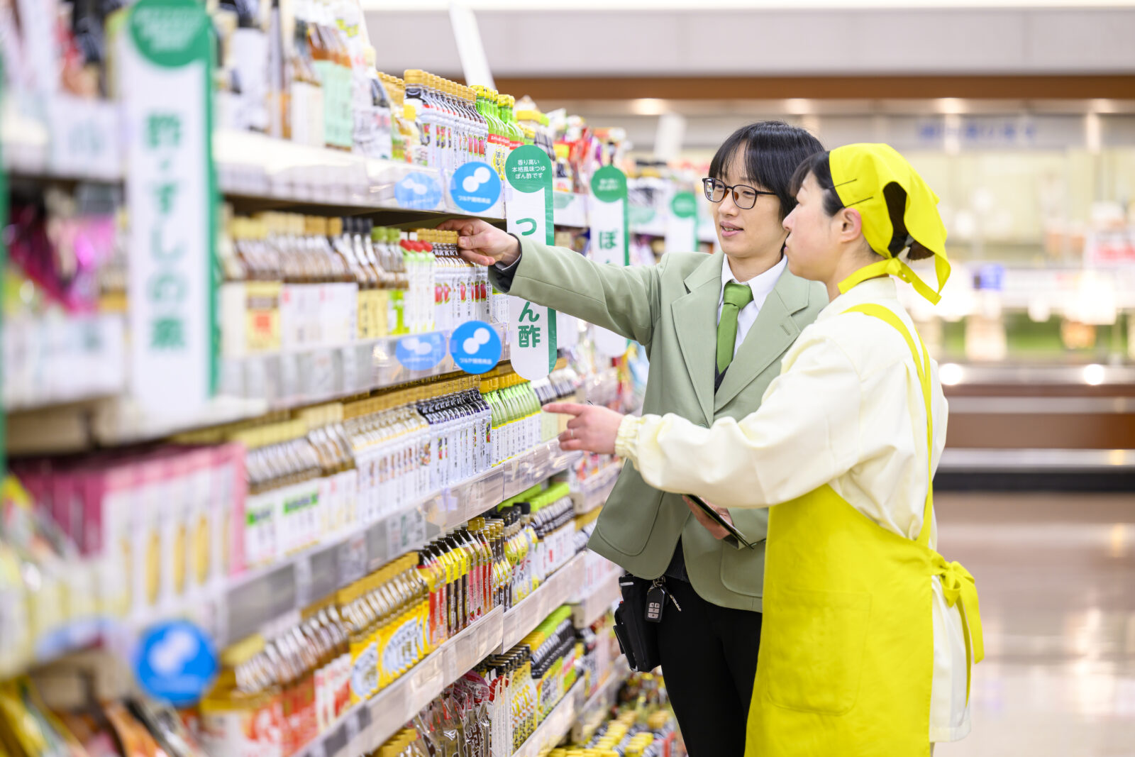 新人職員にツルヤの思いを伝える立場として